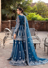 3-PC Unstitched Embroidered Hand Embellished By Akbar Aslam | Nayara