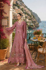 3-PC Unstitched Embroidered Lawn Schiffli Laserkari By Saadia Asad | D1