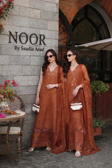 3-PC Unstitched Embroidered Lawn Schiffli Laserkari By Saadia Asad | D6