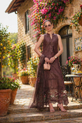 3-PC Unstitched Embroidered Lawn Schiffli Laserkari By Saadia Asad | D3