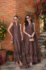 3-PC Unstitched Embroidered Lawn Schiffli Laserkari By Saadia Asad | D3