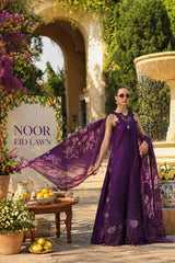 3-PC Unstitched Embroidered Lawn Schiffli Laserkari By Saadia Asad | D2