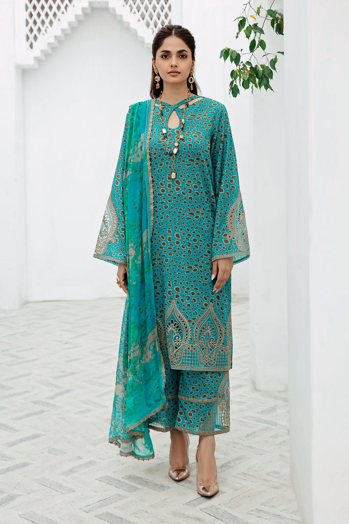 CRB4-07 | 3-PC Unstitched Printed Lawn with Rang-E-Bahar By Charizma