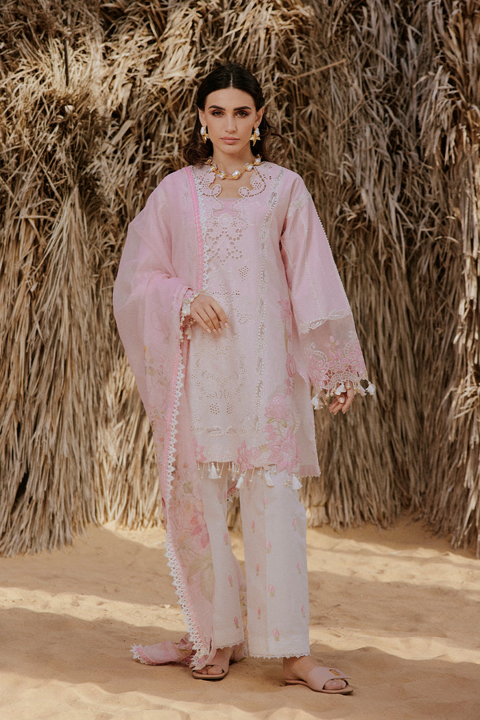 3-PC Unstitched Embroidered Luxury Lawn By Saira Rizwan | HAYAM