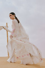 3-PC Unstitched Embroidered Luxury Lawn By Saira Rizwan | IZEL