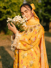 IVY-01 | 3Pc Unstitched Suit Printkari Lawn IVY Bloom By Parishay