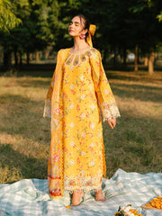 IVY-01 | 3Pc Unstitched Suit Printkari Lawn IVY Bloom By Parishay