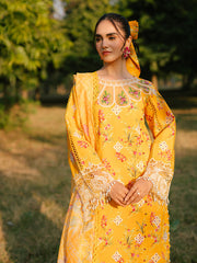 IVY-01 | 3Pc Unstitched Suit Printkari Lawn IVY Bloom By Parishay