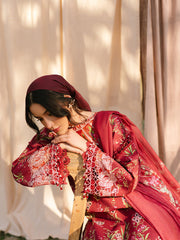 IVY-02 | 3Pc Unstitched Suit Printkari Lawn IVY Bloom By Parishay