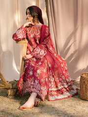 IVY-02 | 3Pc Unstitched Suit Printkari Lawn IVY Bloom By Parishay