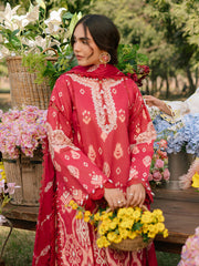 IVY-04 | 3Pc Unstitched Suit Printkari Lawn IVY Bloom By Parishay