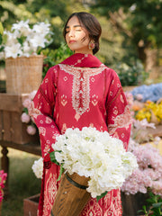 IVY-04 | 3Pc Unstitched Suit Printkari Lawn IVY Bloom By Parishay