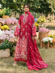 IVY-04 | 3Pc Unstitched Suit Printkari Lawn IVY Bloom By Parishay