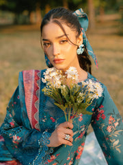 IVY-07 | 3Pc Unstitched Suit Printkari Lawn IVY Bloom By Parishay