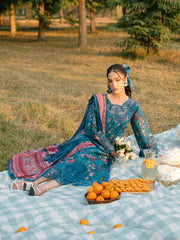 IVY-07 | 3Pc Unstitched Suit Printkari Lawn IVY Bloom By Parishay