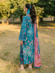 IVY-07 | 3Pc Unstitched Suit Printkari Lawn IVY Bloom By Parishay