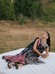 IVY-08 | 3Pc Unstitched Suit Printkari Lawn IVY Bloom By Parishay