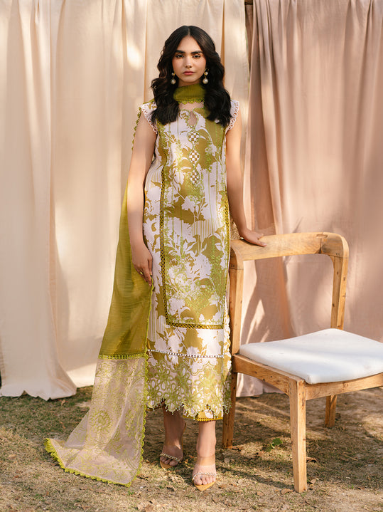 IVY-12 | 3Pc Unstitched Suit Printkari Lawn IVY Bloom By Parishay