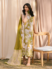 IVY-12 | 3Pc Unstitched Suit Printkari Lawn IVY Bloom By Parishay