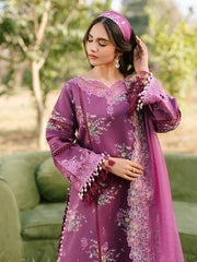 IVY-13 | 3Pc Unstitched Suit Printkari Lawn IVY Bloom By Parishay