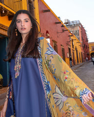 3-PC Unstitched Embroidered Lawn Odessey By Mushq | Ines