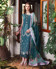 3-PC Unstitched Embroidered Lawn The Secret Garden By Mushq | Ivy Spell