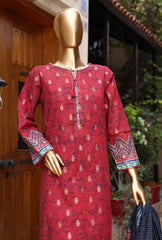 D 06 | 3PC Stitched Damask Jacquard Premium Lawn By HZ Textiles