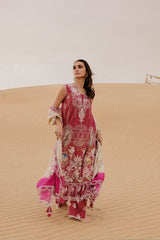 3-PC Unstitched Embroidered Luxury Lawn By Saira Rizwan | ZUMAR
