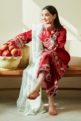 JANAAN-7A | 3Piece Unstitched Coco Lawn By Zara Shahjahan