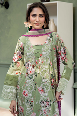 3-PC Unsttiched Embroidered Printed Lawn Shezlin By Johra | JS-645