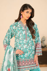 3 Piece Printed Khaddar Suit with Dupatta By Gul Ahmed