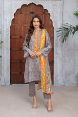 3 Piece Printed Khaddar Suit with Zari Dupatta By Gul Ahmed