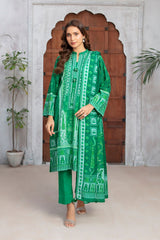 3 Piece Printed Khaddar Suit with Zari Dupatta By Gul Ahmed
