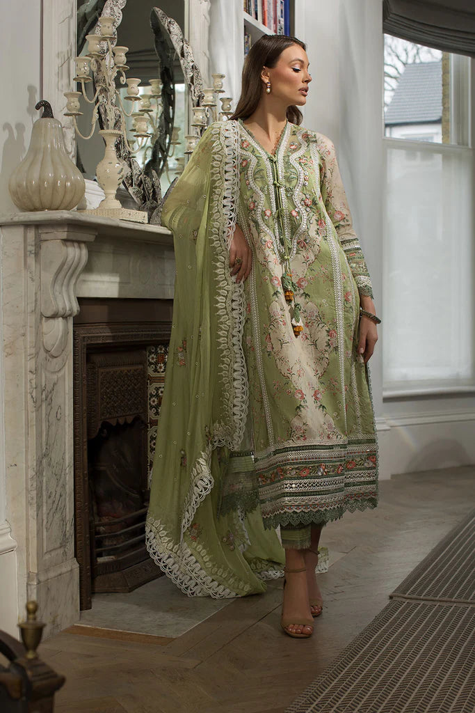 D-14 A | 3PC Unstitched Luxury Lawn Collection By Sobia Nazir