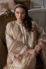 D-14 B | 3PC Unstitched Luxury Lawn Collection By Sobia Nazir