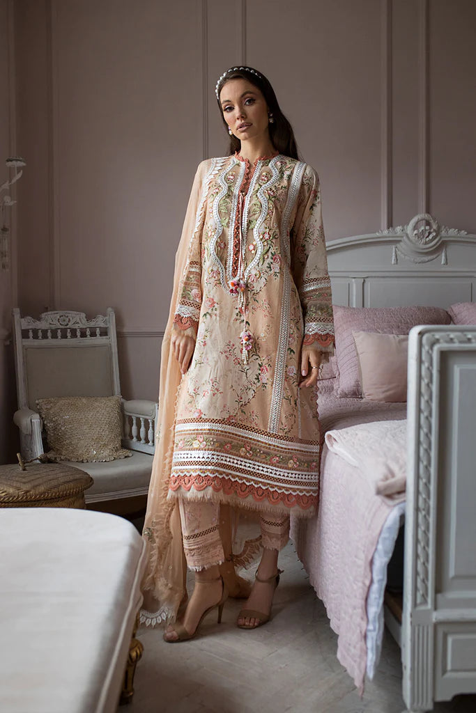 D-14 B | 3PC Unstitched Luxury Lawn Collection By Sobia Nazir