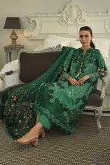 D-15 B | 3PC Unstitched Luxury Lawn Collection By Sobia Nazir