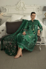 D-15 B | 3PC Unstitched Luxury Lawn Collection By Sobia Nazir