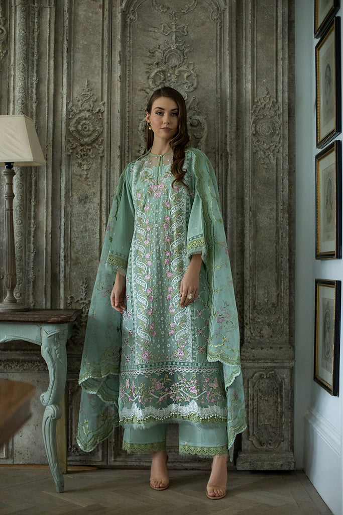 D-1 A | 3PC Unstitched Luxury Lawn Collection By Sobia Nazir