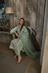 D-1 A | 3PC Unstitched Luxury Lawn Collection By Sobia Nazir