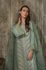 D-1 A | 3PC Unstitched Luxury Lawn Collection By Sobia Nazir