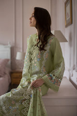 D-4 A | 3PC Unstitched Luxury Lawn Collection By Sobia Nazir