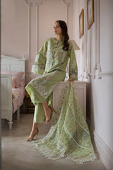 D-4 A | 3PC Unstitched Luxury Lawn Collection By Sobia Nazir