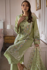 D-4 A | 3PC Unstitched Luxury Lawn Collection By Sobia Nazir