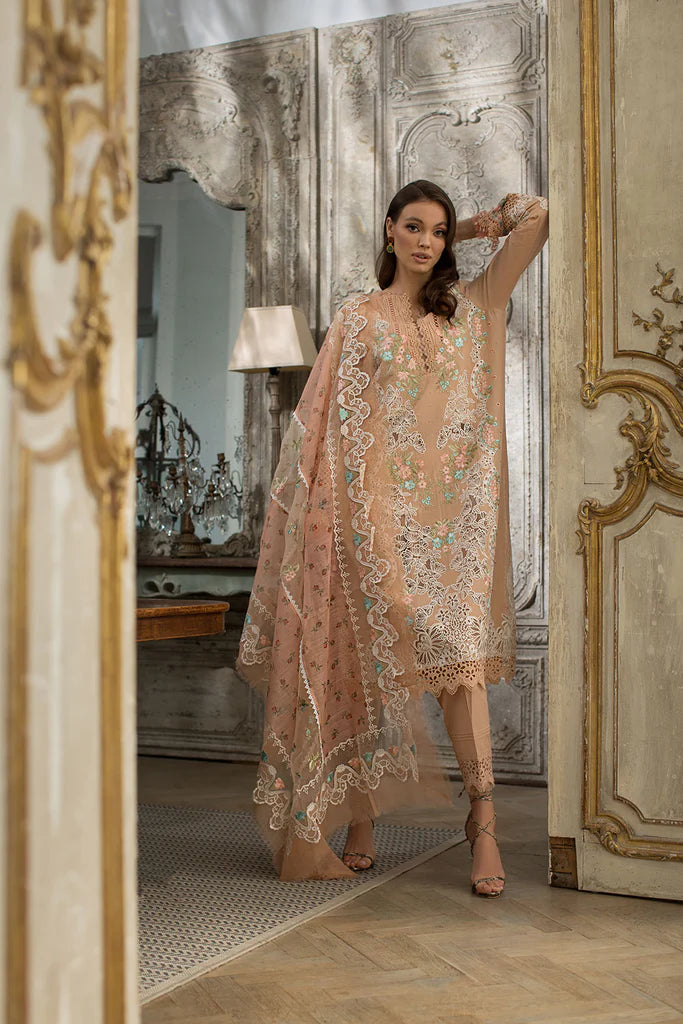 D-4 B | 3PC Unstitched Luxury Lawn Collection By Sobia Nazir