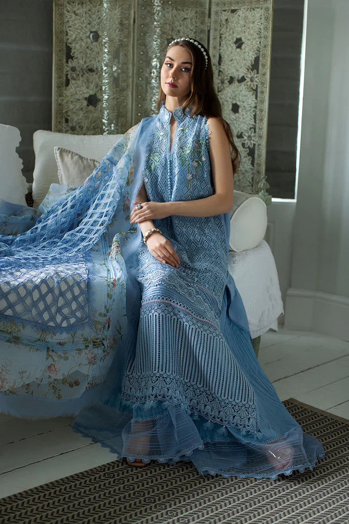 D-6 A | 3PC Unstitched Luxury Lawn Collection By Sobia Nazir