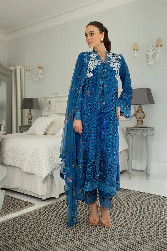 D-8 A | 3PC Unstitched Luxury Lawn Collection By Sobia Nazir