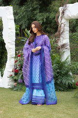 3-PC Unstitched Embroidered Luxury Lawn By Sobia Nazir | L25-12B