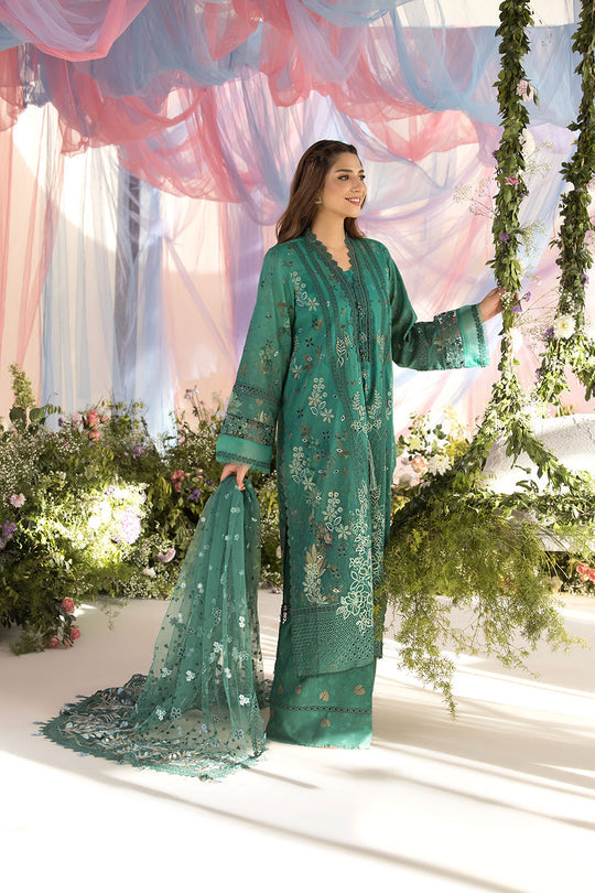 Design 15B | 3Pc Unstitched Suit Luxury Lawn By Sobia Nazir