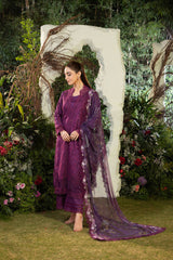 3-PC Unstitched Embroidered Luxury Lawn By Sobia Nazir | L25-2B